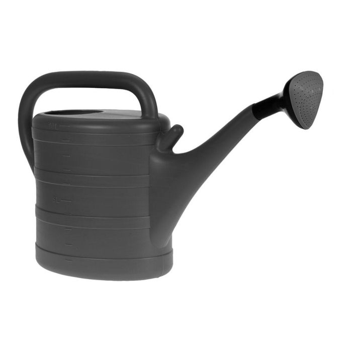 Regadera de plástico con cabeza de spray, 10 litros, color negro, material polipropileno 0 Regadera de plástico con cabeza de spray, 10 litros, color negro, material polipropileno 0