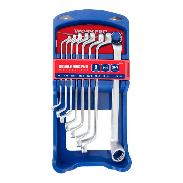 Llaves de estrella acodadas dobles, juego 8 piezas 1