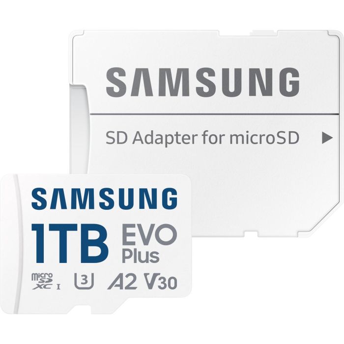 Samsung Tarjeta de Memoria EVO Plus 1TB microSDXC con Adaptador, Clase 10 U3 V30 A2, 160MB/s Lectura - MB-MC1T0SA/EU 3 Samsung Tarjeta de Memoria EVO Plus 1TB microSDXC con Adaptador, Clase 10 U3 V30 A2, 160MB/s Lectura - MB-MC1T0SA/EU 3