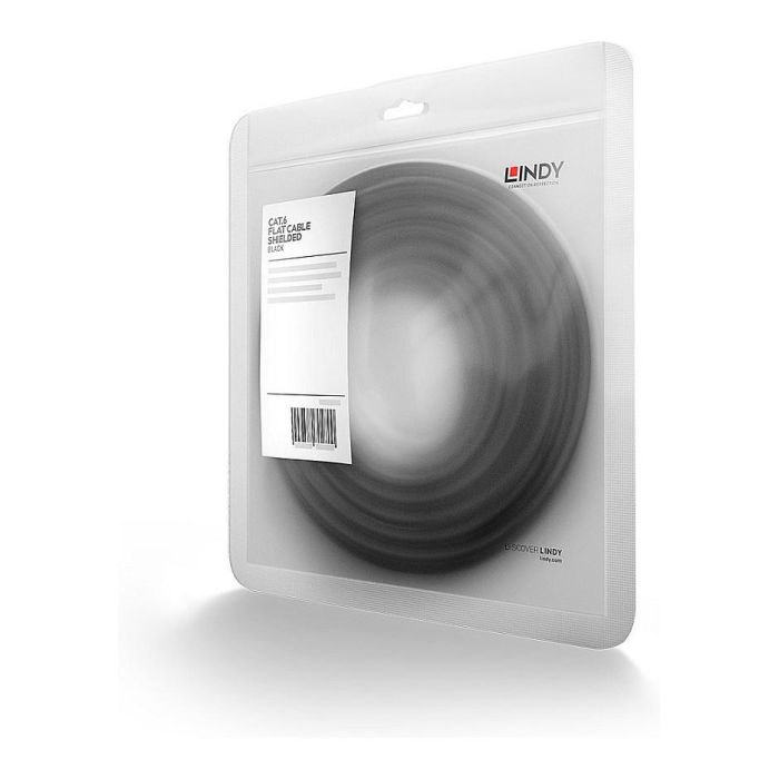 LINDY 47574 Patchkabel Cat6 U/FTP Flachband negro 5.00m 1