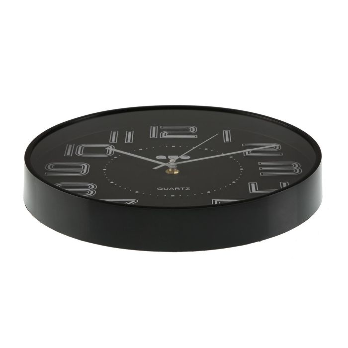 Reloj De Pared Negro 30Cm Dia. Versa (2 Unidades) 2 Reloj De Pared Negro 30Cm Dia. Versa (2 Unidades) 2