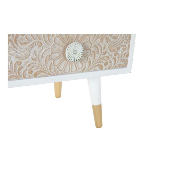 Mueble de TV DKD Home Decor 119 x 42 x 50 cm Abeto Dorado Blanco Marrón claro 3