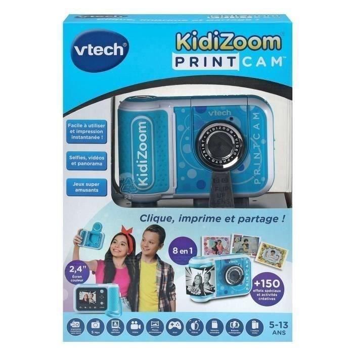 VTech Kidizoom Print Cam VT80549175 - Cámara Digital Instantánea para Niños - Azul 2