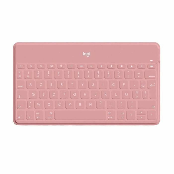 Teclado inalámbrico - LOGITECH - Keys-To-Go - AZERTY - Bluetooth - 180g - Rosa rubor