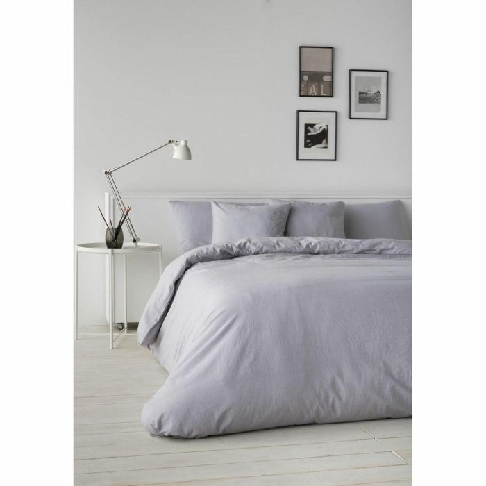 Funda Nórdica Naturals Lino Gris 0 Funda Nórdica Naturals Lino Gris 0