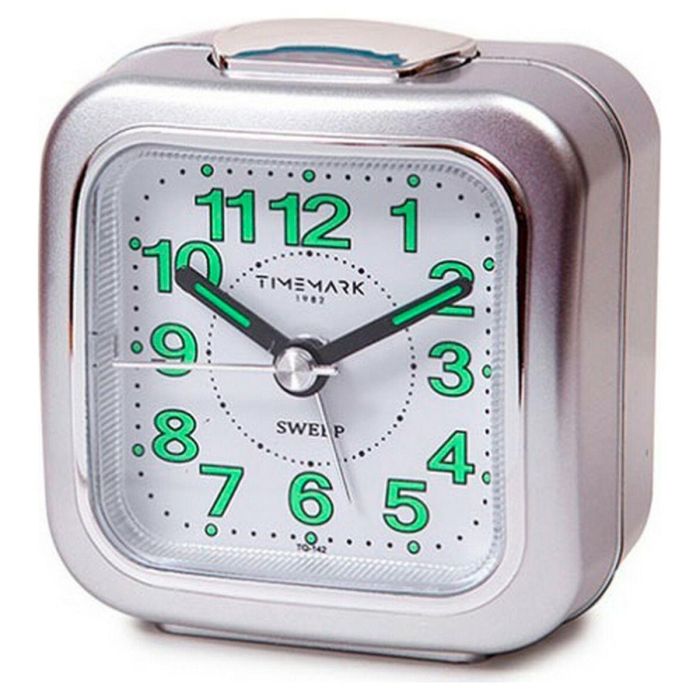 Reloj-Despertador Analógico Timemark Plateado