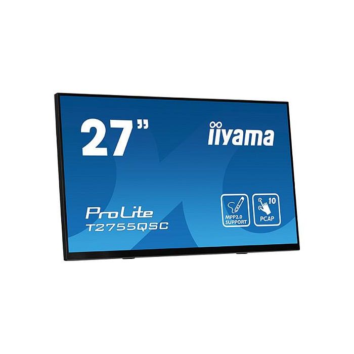 Iiyama T2755QSC-B1 Monitor 27" IPS 2560x1440 Táctil Multitáctil PCAP 10 Puntos MPP2.0 con Lápiz Compatible, Bisel Plano, Negro 12