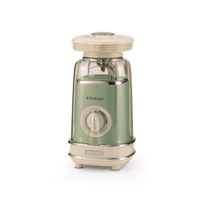 Ariete 568/14 Batidora de Vaso Vintage Verde 1.5L, 6 Cuchillas Acero Inoxidable, Función Pulse 2 Ariete 568/14 Batidora de Vaso Vintage Verde 1.5L, 6 Cuchillas Acero Inoxidable, Función Pulse 2