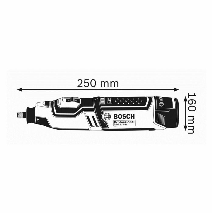 Bosch Professional GRO 12V-35 Herramienta Rotativa Multifuncional Inalámbrica 12V Profesional Sin Batería L-BOXX 14 Bosch Professional GRO 12V-35 Herramienta Rotativa Multifuncional Inalámbrica 12V Profesional Sin Batería L-BOXX 14
