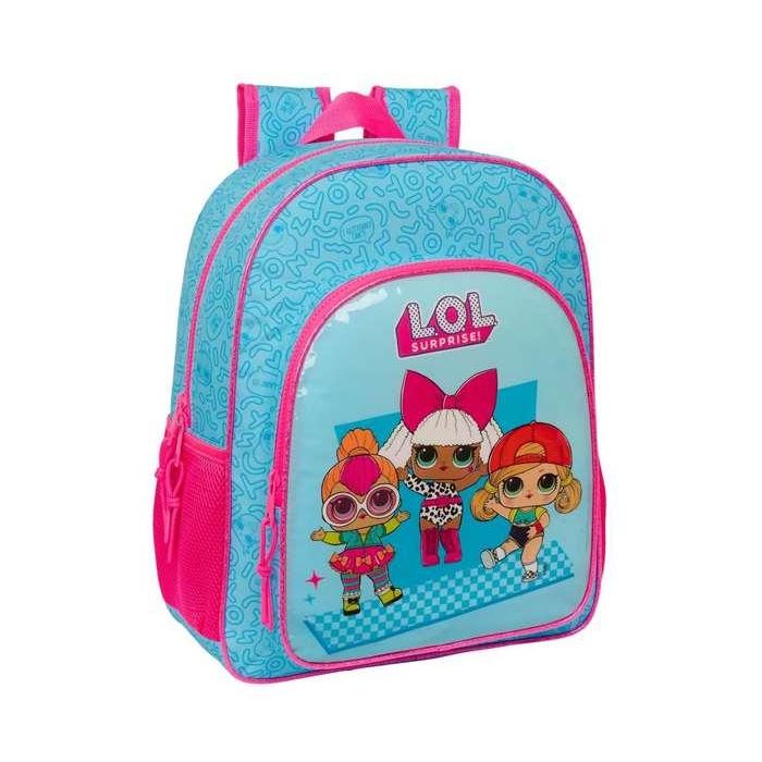 Mochila Escolar LOL Surprise! Divas Azul 32 X 38 X 12 cm