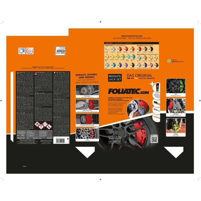 Foliatec FO2197 Juego de Laca para Pinzas de Freno Gris Marina - Kit 7 Piezas | Resistente a Calor, Químicos y Corrosión | Para 4 Pinzas 1 Foliatec FO2197 Juego de Laca para Pinzas de Freno Gris Marina - Kit 7 Piezas | Resistente a Calor, Químicos y Corrosión | Para 4 Pinzas 1