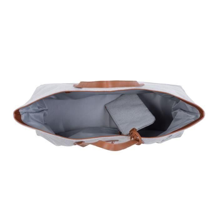 Bolso cambiador - CHILDHOME - Bolso familiar - Lona - Gris 2 Bolso cambiador - CHILDHOME - Bolso familiar - Lona - Gris 2