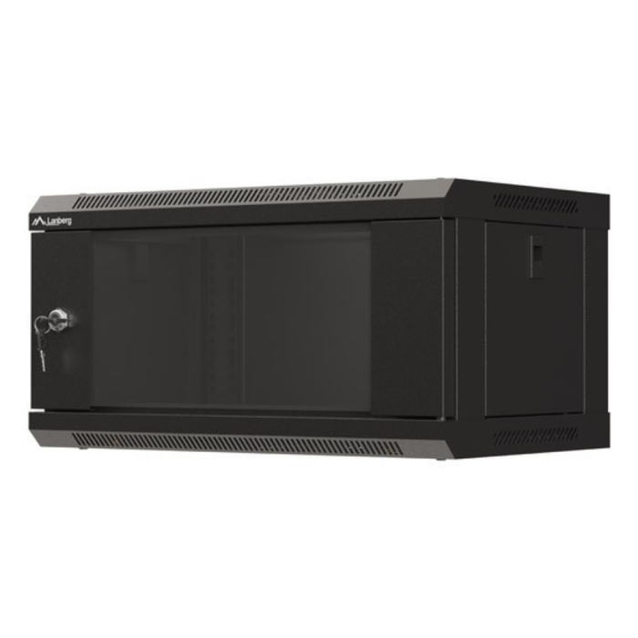 Lanberg WF03-5304-10B Armario Rack de Pared 4U Negro, con Capacidad 60 kg, Bloqueo y Rieles 1 Lanberg WF03-5304-10B Armario Rack de Pared 4U Negro, con Capacidad 60 kg, Bloqueo y Rieles 1