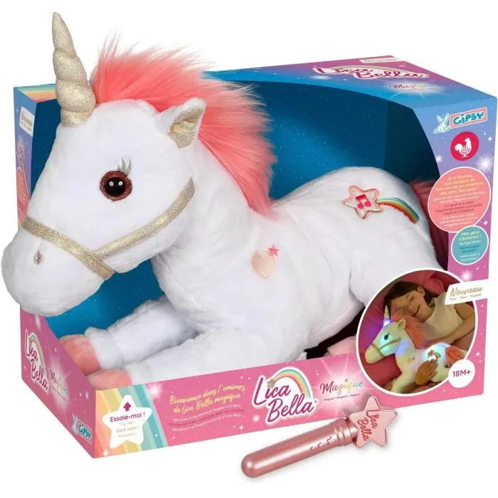 Gipsy Lica Bella Magique Unicornio de Peluche 35 cm Brillante 1