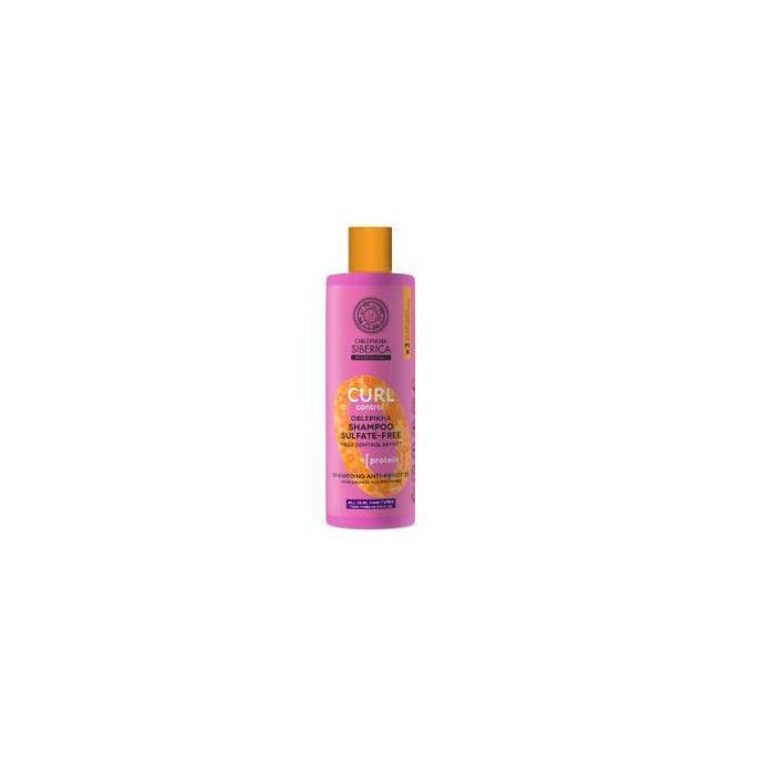 Natura Siberica Oblepikha Champú Sin Sulfato Curl Control 400 ml para Cabello Rizado/Afro Vegano