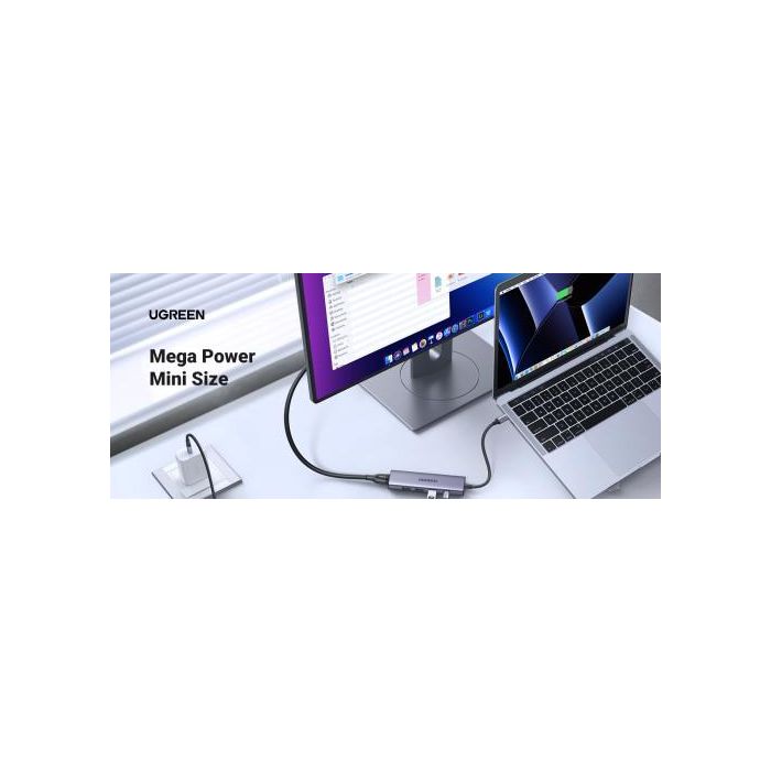 Ugreen 20956A Hub de Interfaz Usb Tipo C 5000 Mbit/S Plata 4