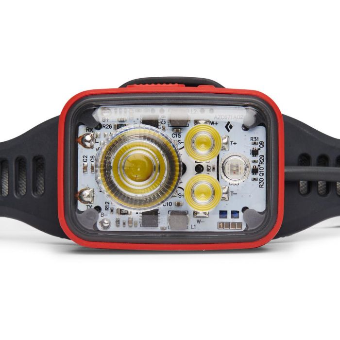 Black Diamond Distance 1500 Linterna Frontal Recargable USB 1500 Lúmenes IP67, Color Gris/Rojo 2