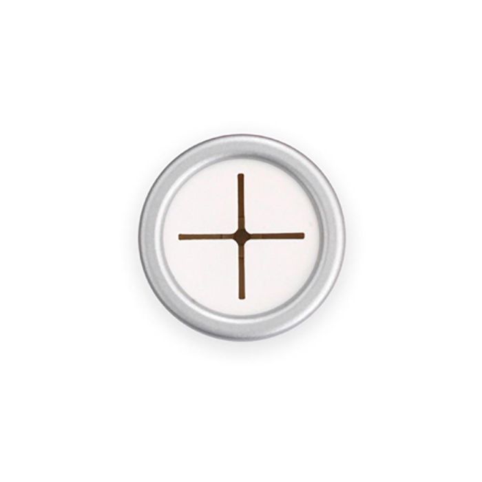 Inofix Colgador paños cocina redondo adhesivo cromo mate 2089-7-000, PVC flexible, 42x42x22 mm