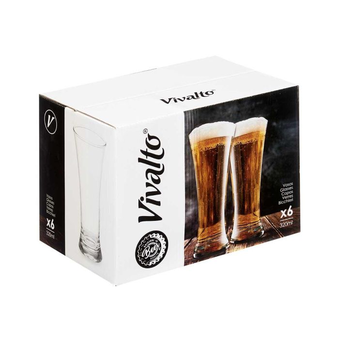 Vaso Vidrio Conico 320Ml Vivalto 7X17CM (12 Unidades) 2