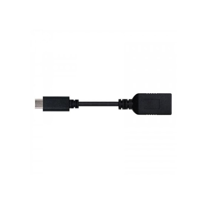 Nano Cable 10.01.4201 Cable USB 3.1 Tipo-C Macho - USB Hembra 15cm Negro 5Gbps 3A