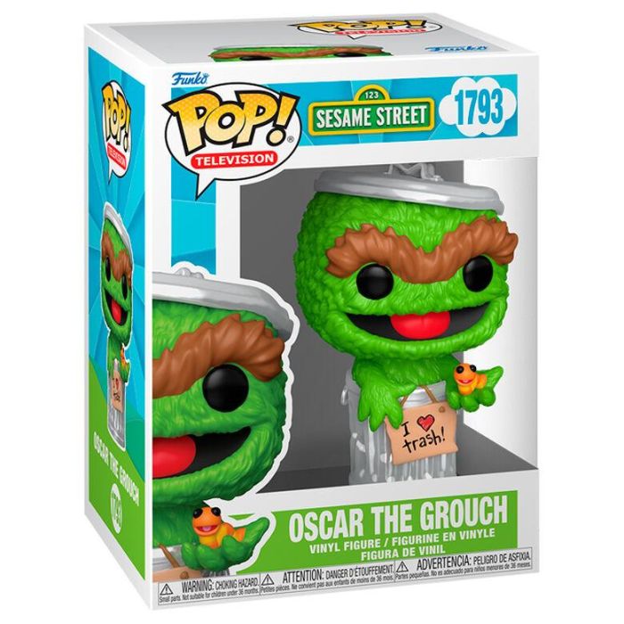 Figura POP Barrio Sesamo Oscar the Grouch 1 Figura POP Barrio Sesamo Oscar the Grouch 1