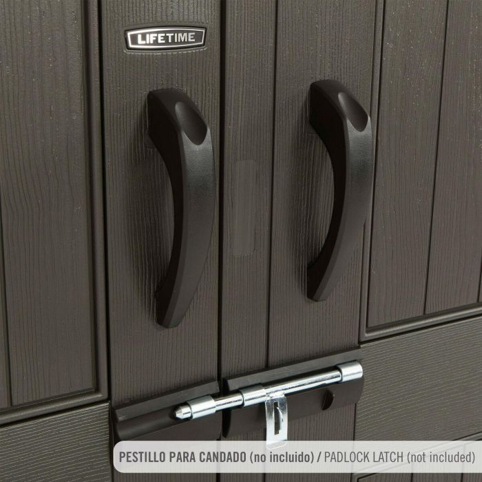 Caseta Lifetime 215 x 227 x 215 cm Gris 4 Caseta Lifetime 215 x 227 x 215 cm Gris 4