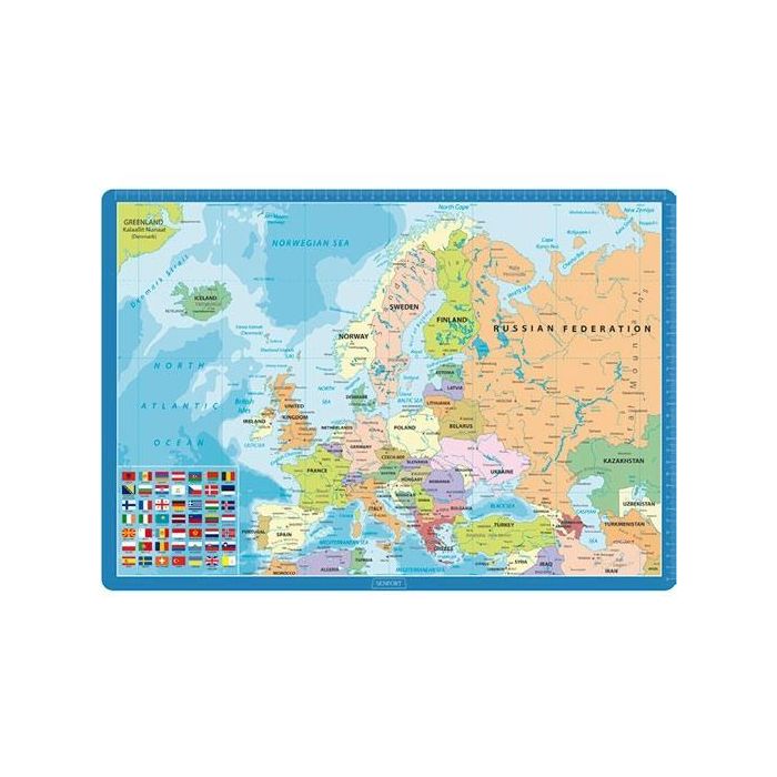 Senfort Vade Sobremesa 35x50 cm Mapa De Europa Senfort Vade Sobremesa 35x50 cm Mapa De Europa