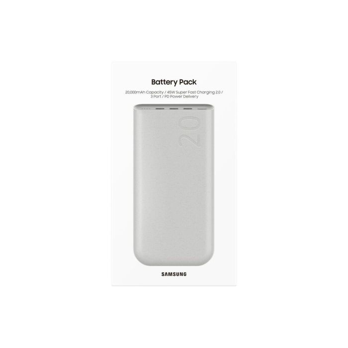 Samsung Power Bank 20.000mAh 45W Max Tripleport 3xUSB-C Beige EB-P4520XUEGEU 1