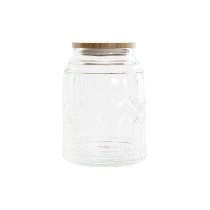 Bote Basicos DKD Home Decor Transparente Natural 13.6 x 18.7 x 13.6 cm (12 Unidades) Bote Basicos DKD Home Decor Transparente Natural 13.6 x 18.7 x 13.6 cm (12 Unidades)
