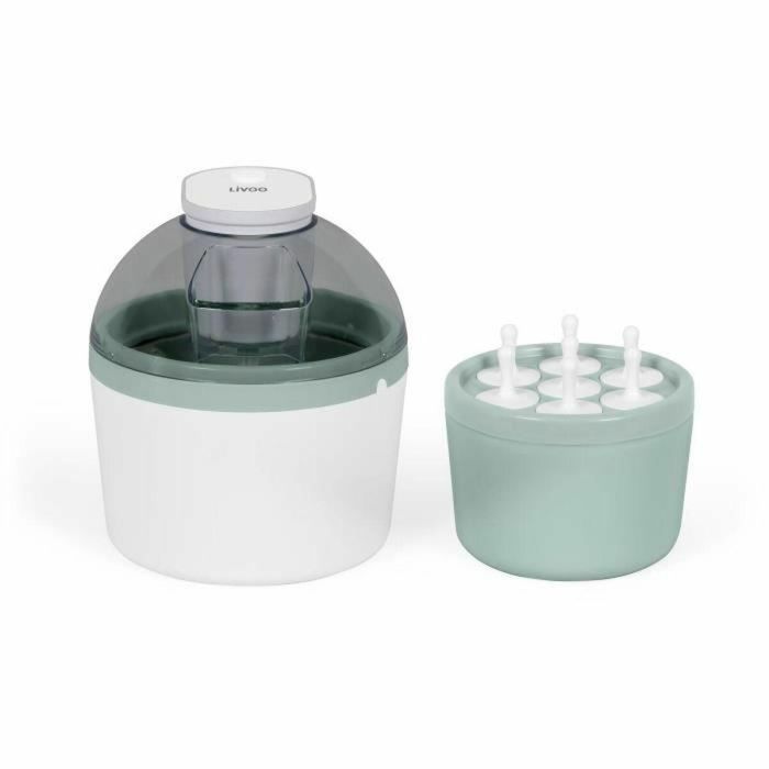 Livoo DOM461 Heladera 1 L con Depósito Acumulador de Frío, Cuchilla Mezcladora, Tapa Transparente y Molde para 7 Helados con Palitos 5 Livoo DOM461 Heladera 1 L con Depósito Acumulador de Frío, Cuchilla Mezcladora, Tapa Transparente y Molde para 7 Helados con Palitos 5