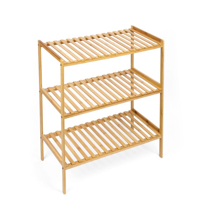 Confortime Estantería de Bambú 3 Niveles 70 x 35 x 76,2 cm (2 Unidades) 1 Confortime Estantería de Bambú 3 Niveles 70 x 35 x 76,2 cm (2 Unidades) 1