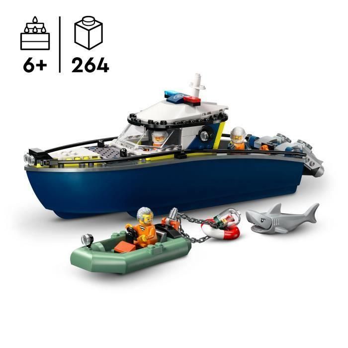 LEGO City 60456 Persecución en lancha policial - Juguete para niños a partir de 6 años 1 LEGO City 60456 Persecución en lancha policial - Juguete para niños a partir de 6 años 1