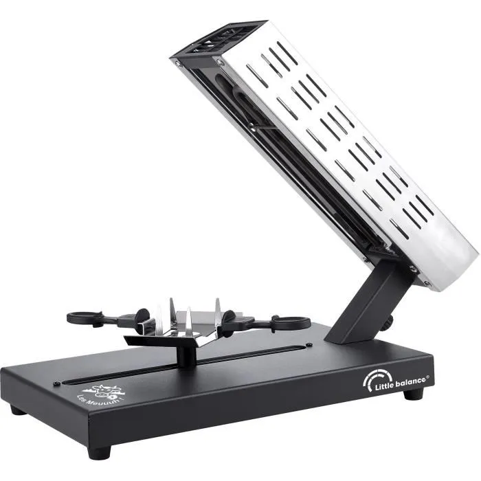 Little Balance Raclette 4 personas, 600 W, Diseño Meuuuh / Acero inoxidable Little Balance Raclette 4 personas, 600 W, Diseño Meuuuh / Acero inoxidable
