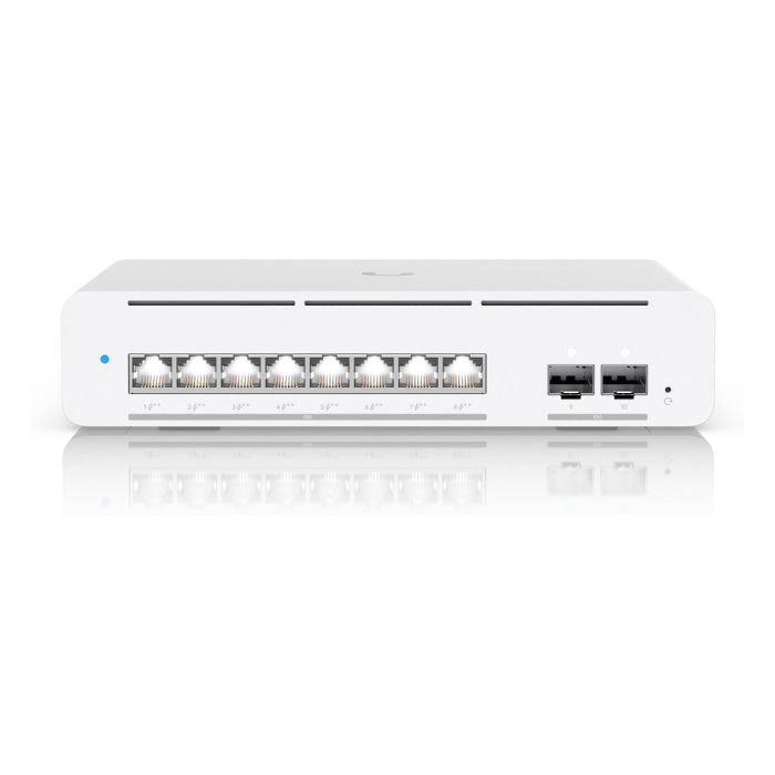 Ubiquiti UniFi Switch USW-Pro-XG-8-PoE - Switch gestionado L2/L3, 8 Puertos RJ-45 10G PoE++ (155W), 2 Puertos SFP+, Montaje en Rack/Pared 1