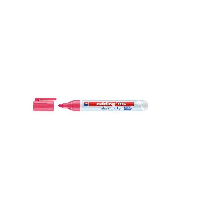 Marcador Edding 95 Para Cristal Rosa 10 unidades
