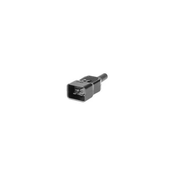 MicroConnect Adaptador de Corriente IEC C20 - Convertidor de Enchufe para Dispositivos de Energía Estándar, Conexión Segura y Estable