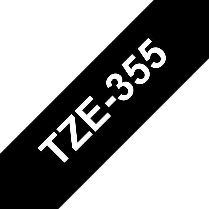 Brother Cinta Rotuladora Laminada Texto Blanco Sobre Negro 24 mmx8M Brother Cinta Rotuladora Laminada Texto Blanco Sobre Negro 24 mmx8M