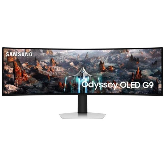 Monitor Gaming Ultrapanorámico Curvo Samsung Odyssey OLED G9 S49CG934SU 49"/ Dual QHD/ 0.03ms/ 240Hz/ OLED/ Multimedia/ Regulable en altura/ Plata