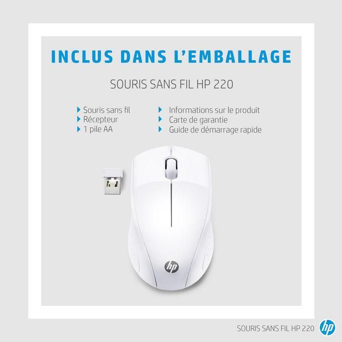 HP Ratón Inalámbrico 220 (Blanco Nieve) 4