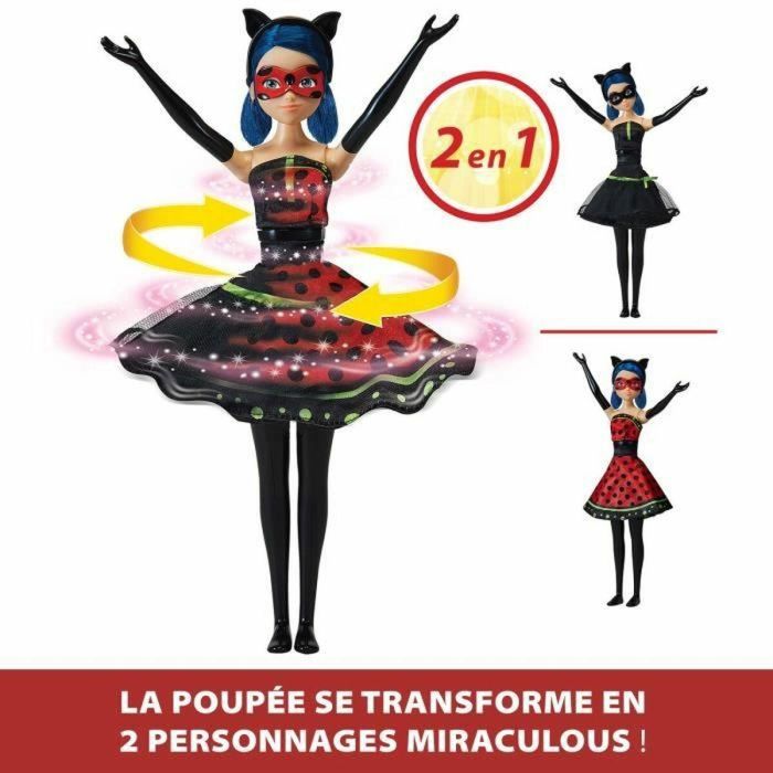 Muñeca Transformable Mariquita - BANDAI - Miraculous 26 cm - Cambio de ropa 4