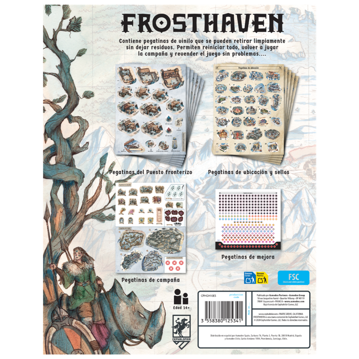 Gloomhaven: pegatinas reutilizables 1