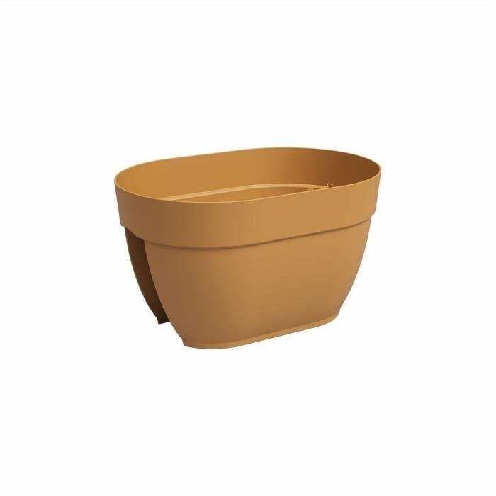 Artevasi 5600442850901 Jardinera Capri Campana para Balcón, 40 ma, Amarillo Miel