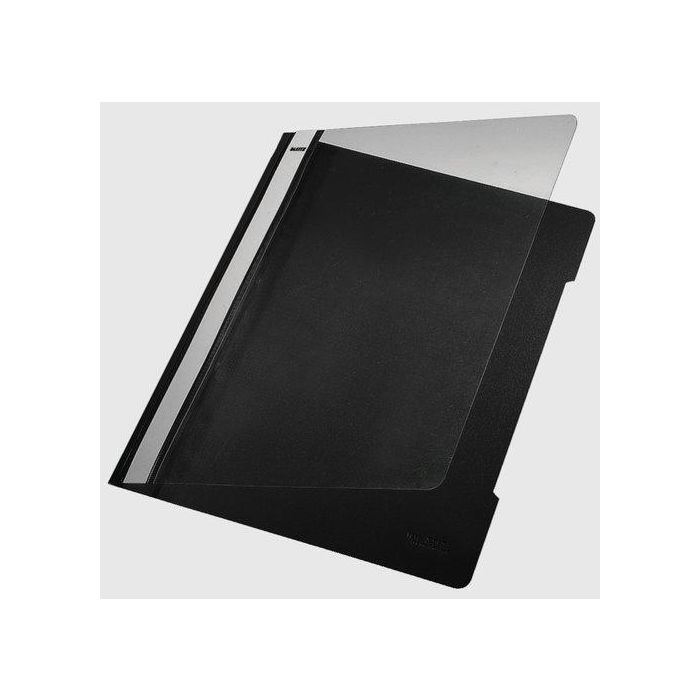 Dosier Fastener Leitz (Plastico) Pvc A4 Con Tarjetero Negro 25 unidades
