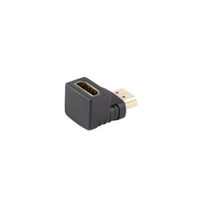 Lanberg Adaptador HDMI 2.0 4K@60Hz HDR Macho - Hembra Angulado 18Gbps Chapado Oro 3