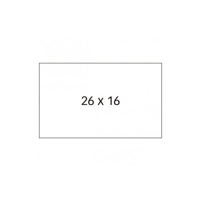 Apli Etiquetas para Etiquetadora de Precios 26x16 mm, 6 Rollos de 1000, Blanco
