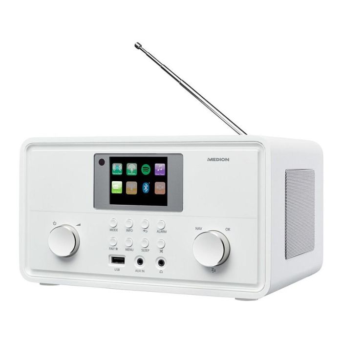 Medion Radio por Internet MED1717434079310 DAB Bluetooth 2 x 10 W RMS Blanco 13