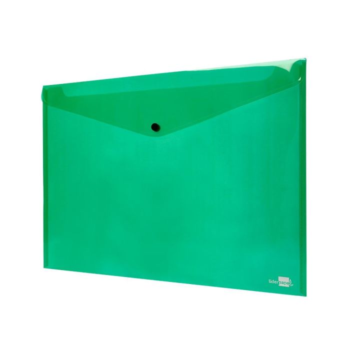 Carpeta Liderpapel Dossier Broche 44243 Polipropileno Din A3 Verde Translucido 10 unidades 3