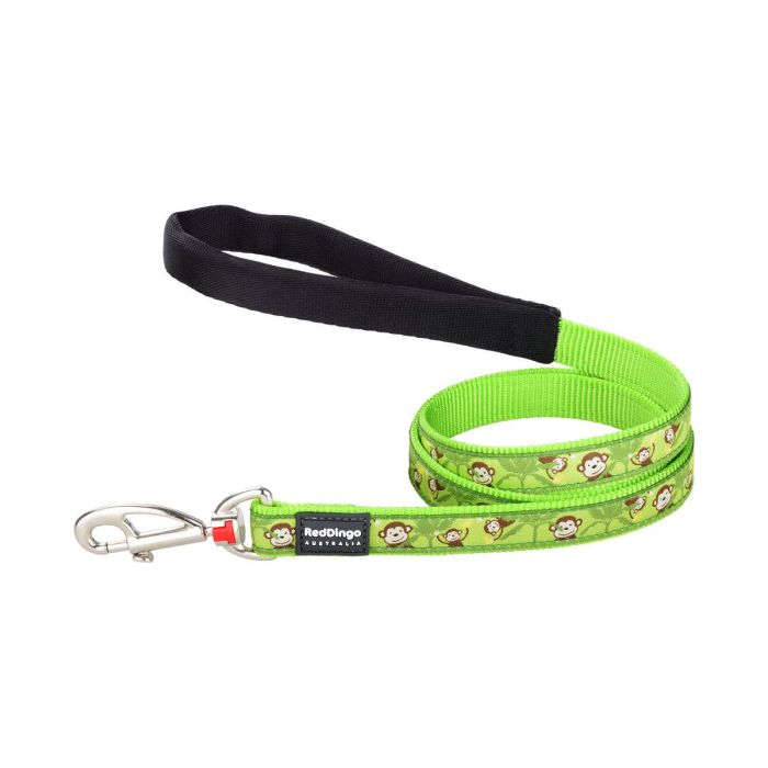 Correa para Perro Red Dingo STYLE MONKEY LIME GREEN 15mm x 120 cm