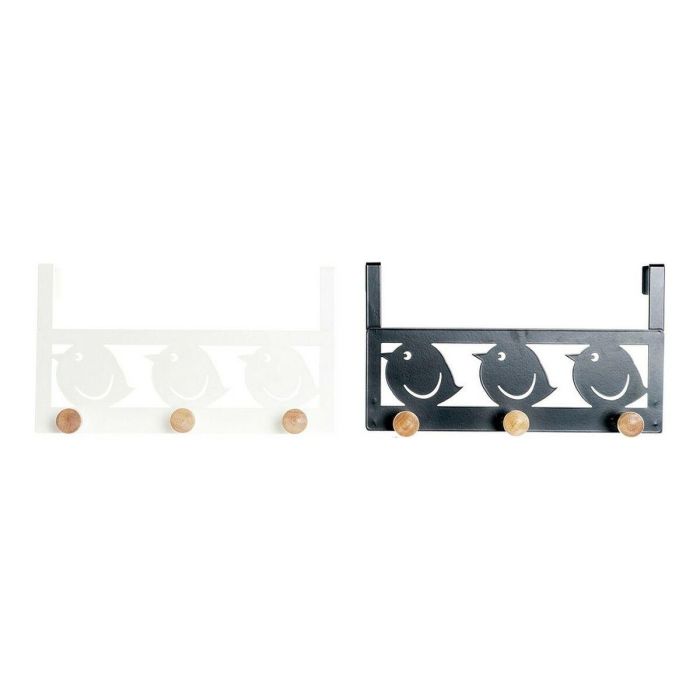 Perchero Basicos DKD Home Decor Negro Blanco 9.5 x 16 x 28.5 cm (2 Unidades) Perchero Basicos DKD Home Decor Negro Blanco 9.5 x 16 x 28.5 cm (2 Unidades)