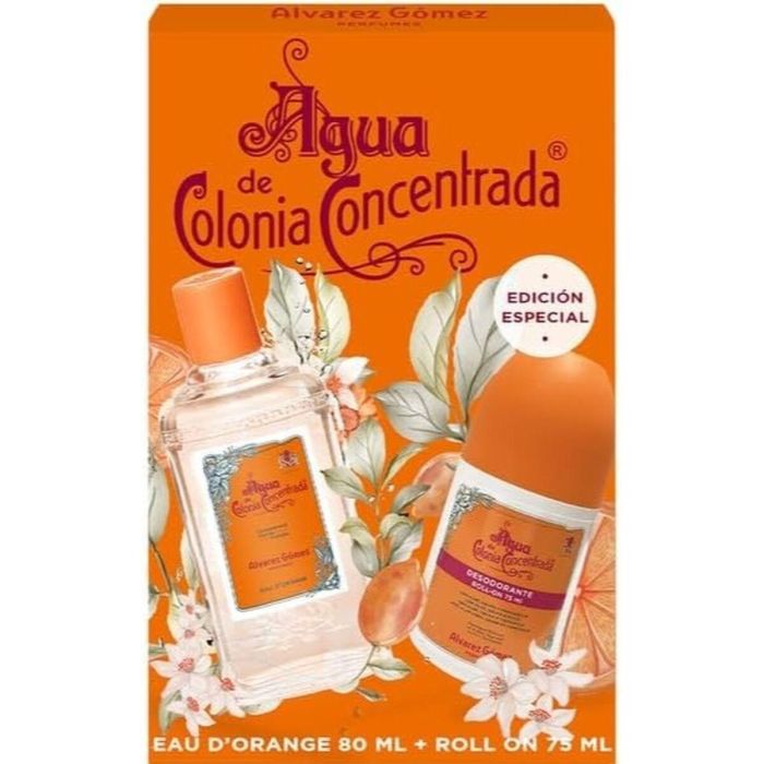 Alvarez Gomez Agua de Colonia Concentrada D'Orange Lote Cofre Regalo Unisex Eau de Cologne 80ml + Desodorante 75ml Amaderada Cítrica 1